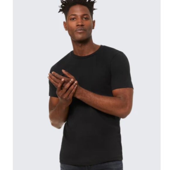 ELIO VINCENT ARMATO Other - NWOT MEN'S BLACK SUPOMA CREW NECK T-SHIRT SIZE L